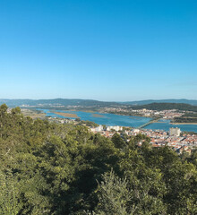 Obraz premium View of Viana do Castelo from Santa Luzia Sanctuary