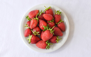 strawberries in a bowl