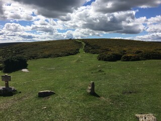 A view of Dartmorr National Park in Devon