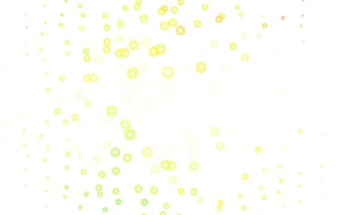 Light Green, Red vector backdrop with dots.