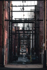 old abandoned alleyway