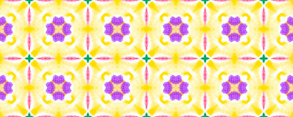 Seamless Watercolor Spanish Pattern.
