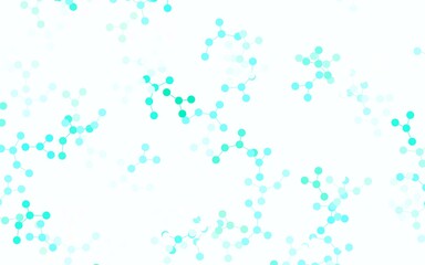 Light Green vector backdrop with artificial intelligence data.