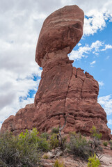 Fototapeta na wymiar Portrait of Balance Rock.