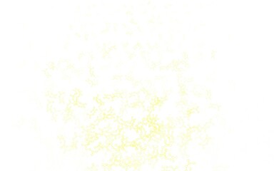 Light Green, Yellow vector pattern with artificial intelligence network.