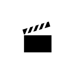 clapboard icon on white background