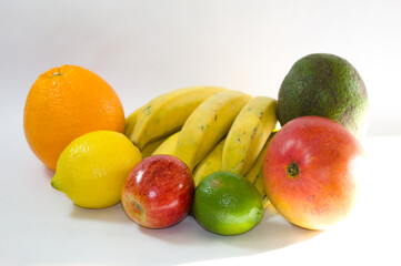 Several tropical fruits produced in Brazil