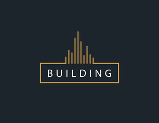 Creative building architecture logo illustration
