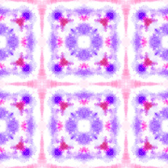 Seamless Watercolor Batik Print.