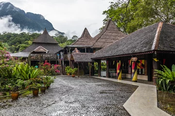 Foto auf Glas Sarawak Cultural  Village and museum © John Hofboer