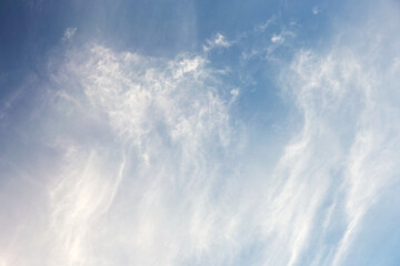 Mostly cloudy, with time of sun light. Best Natural Sky clouds.Hazy small cirrostratus. Beautiful...