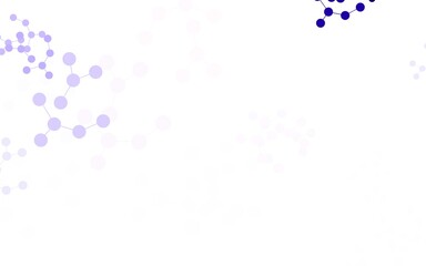 Light Purple vector background with forms of artificial intelligence.