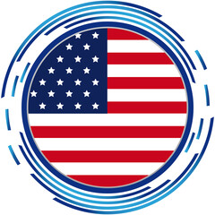 flag usa icon