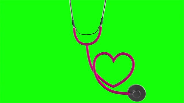 Estetoscopio en 3D Coraz&oacute;n e Infinito Salud y prevenci&oacute;n.
