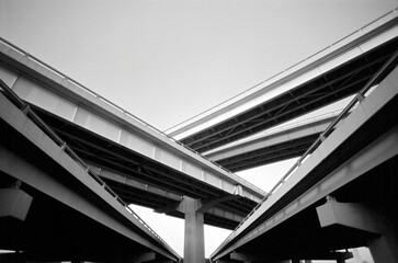 Highway intersection, Texas, USA