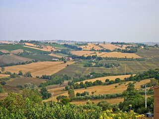 Fototapeta na wymiar Italy, Marche, Apennine landscape around Morro d’Alba village.