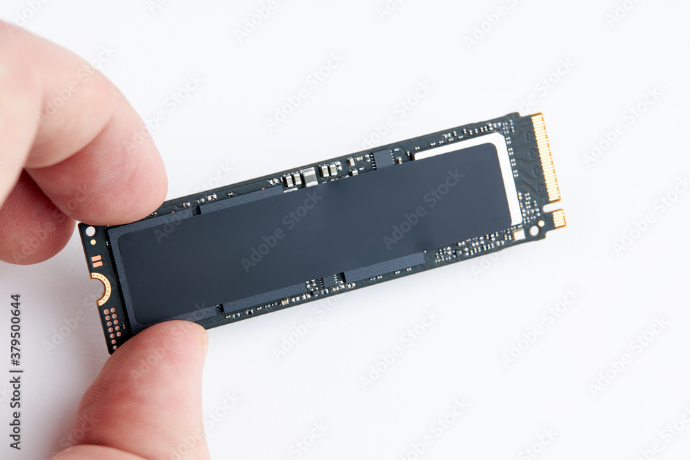 Aufkleber m2 fast solid state drive for data store at computer or laptop. hardware technology