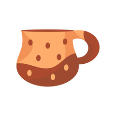 Isolated handmade clay cup icon - Vector illustration