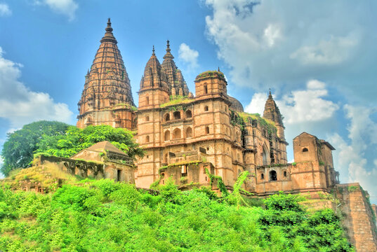 Chaturbhuj Temple, dedicated to Vishnu, is situated at Orchha in Madhya Pradesh, India.
