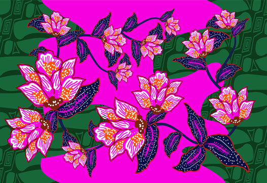 Indonesian batik motifs with a very distinctive, and exclusive. suitable for various functions, vector eps 10