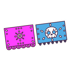 Day of the Dead pennant icon - Vector