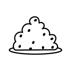 Isolated mexican food dough icon - Vector illustration