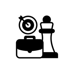 Business Strategy Vector Style Icon. EPS 10 