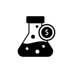 Money Research Vector Style Icon. EPS 10 