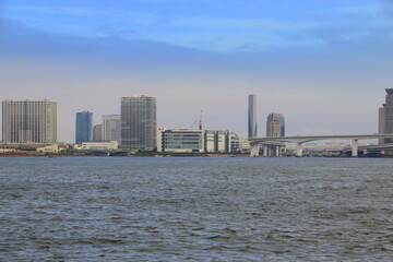 Naklejka premium 東京湾お台場風景