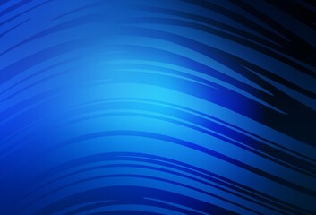 Dark BLUE vector colorful blur backdrop.