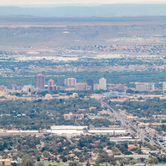 Albuquerque against desert