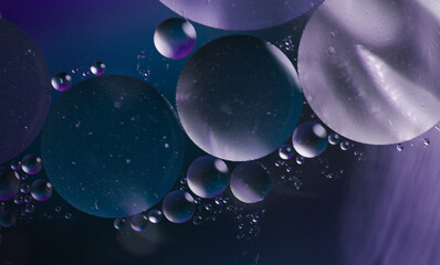 Abstract molecule sctructure. water drops on glass. background with particles. water drops on the window