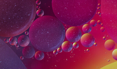 Abstract molecule sctructure. water drops on glass. background with particles. water drops on the window