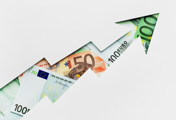 growth of euro rate growing up