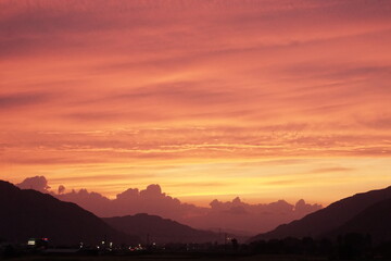 夕暮れの風景