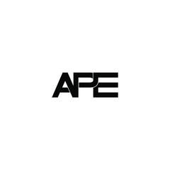 ape letter original monogram logo design