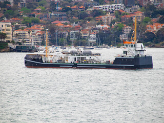 Commuter Ferry in sydney harbour australia