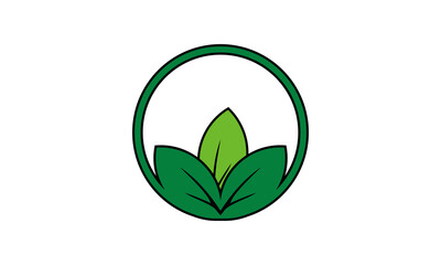 beauty flower leaf logo vector