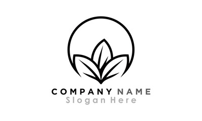 Fototapeta premium brand leaf logo vector beauty