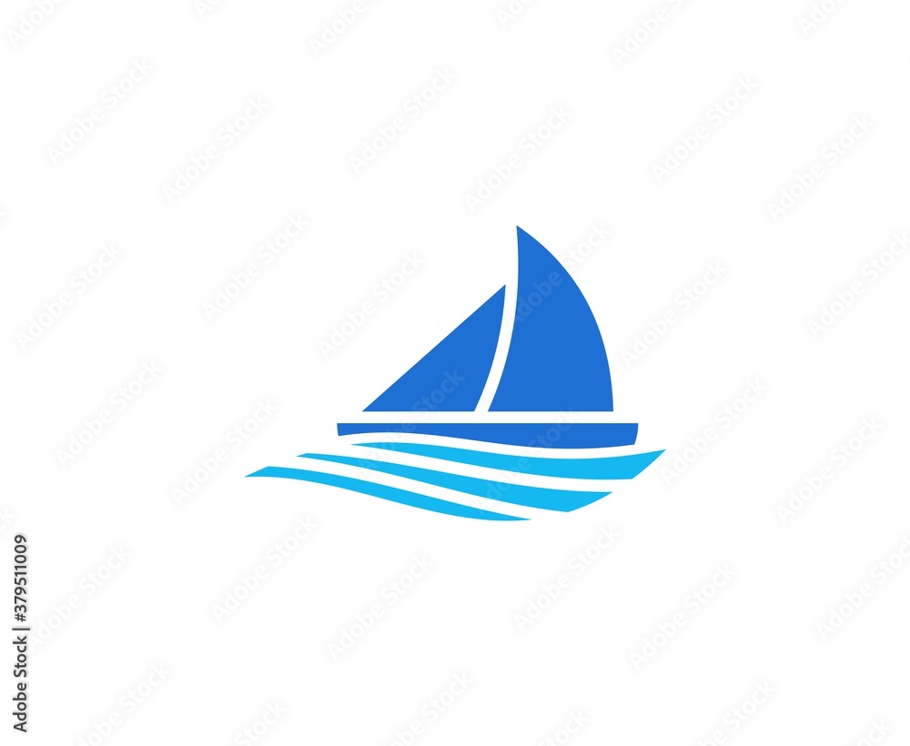 Wall mural Sailing logo
