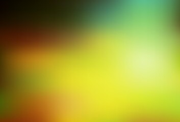 Dark Green, Yellow vector blurred bright pattern.