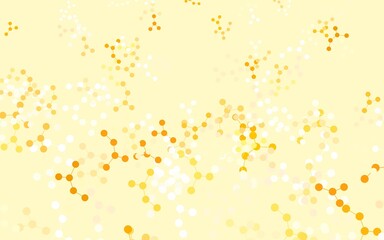 Light Orange vector texture with artificial intelligence concept.