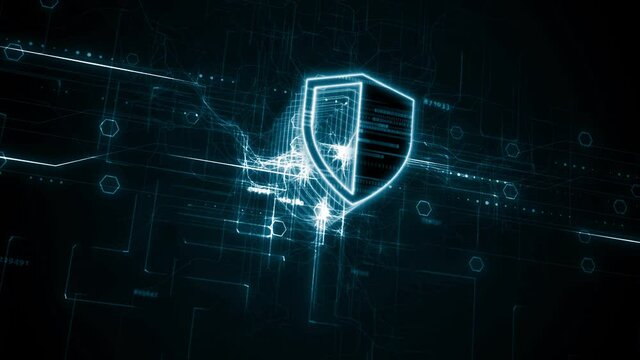 Cyber security data protection business technology privacy concept.