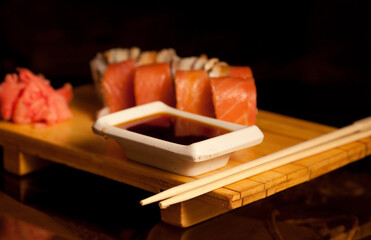 Sushi. Rolls. close up