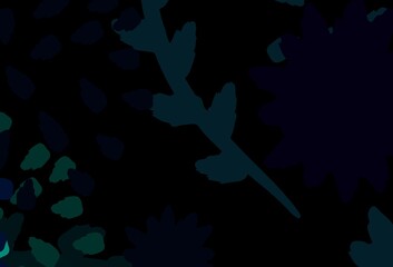 Light Blue, Red vector template with chaotic shapes.