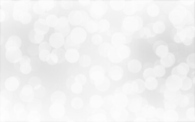 White and silver blur abstract background with bokeh lights for background and wallpaper Christmas.