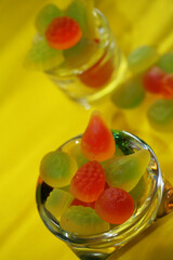 sweet colored confectionery beans for the kids