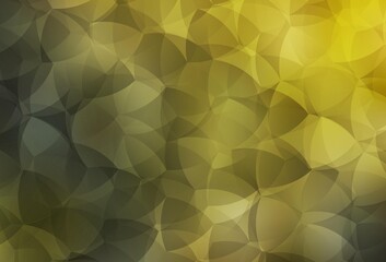 Dark Green, Yellow vector abstract mosaic pattern.