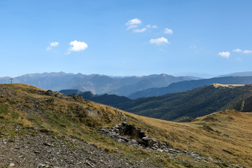 Fototapeta na wymiar General view of the Alt Pirineu Natural Park, province of Lleida, autonomous community of Catalonia