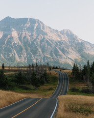 Road to Waterton Lakes National Park, Alberta, Canada
